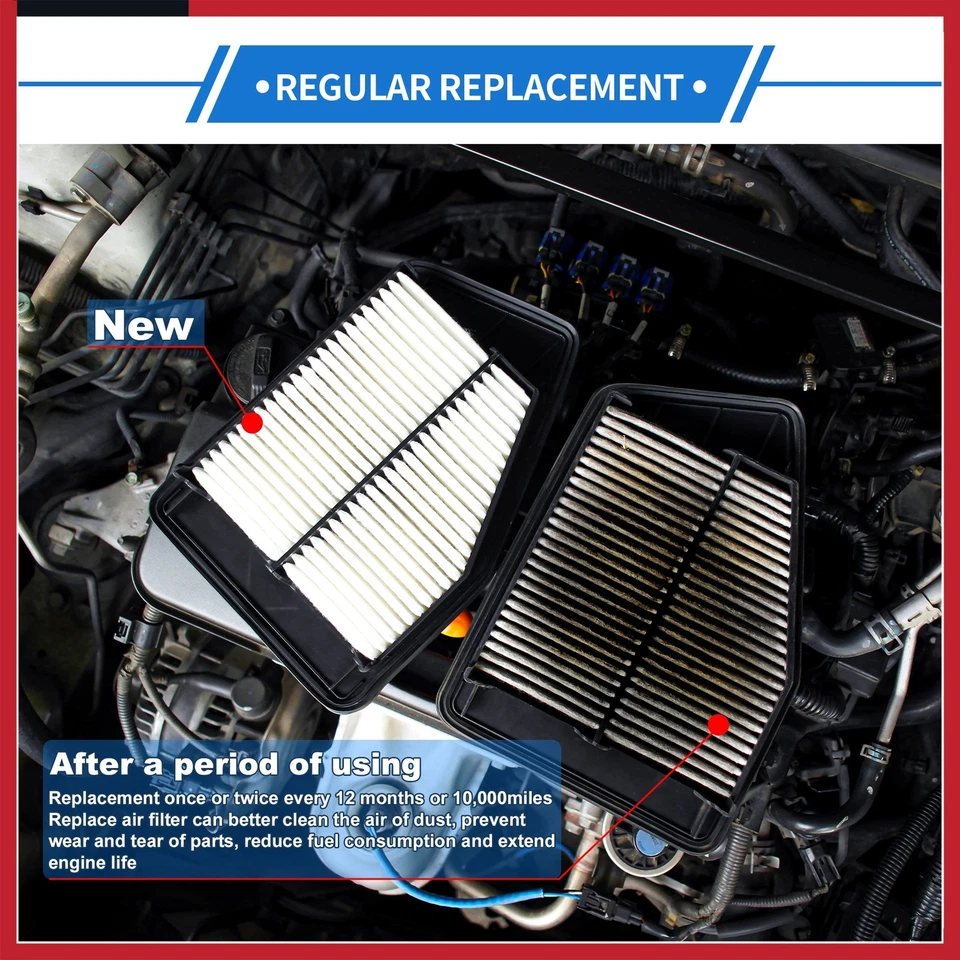 Car Engine Air Filter 178010L040 for Toyota Hilux 2016-2022 1 Pcs Long life - Image 3 of 4