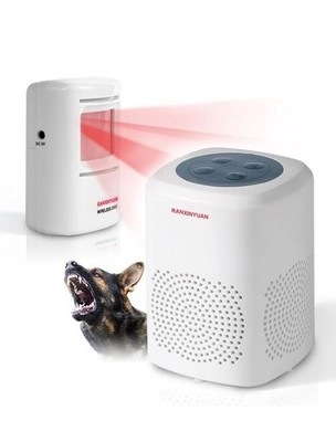 RANXINYUAN Barking Dog Motion Sensor-Pir Human Body Dog Barking Alarm NEW Sealed