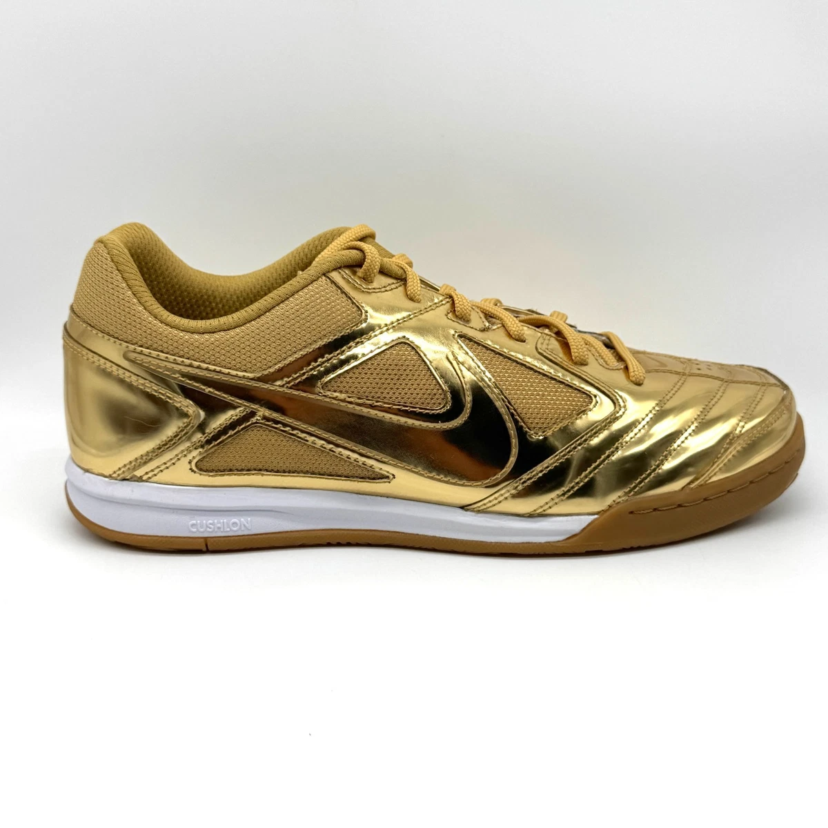 Nike Gato LV8 Metallic Gold White Gum Sneakers Men\'s Size 10 New LE IB3566-700 Nike Gato LV8 Metallic Gold White Gum | Mercari main image 2