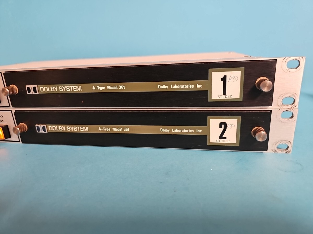 Lot 2 Dolby System A-Type Model 361 Noise Reduction Unit Lot 2 Dolby System A-Type Model 361 Noise Reduction Unit