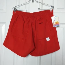 Rare Deadstock Vintage Suncord From Sundek 60's Red Corduroy Swim Trunks Size 36