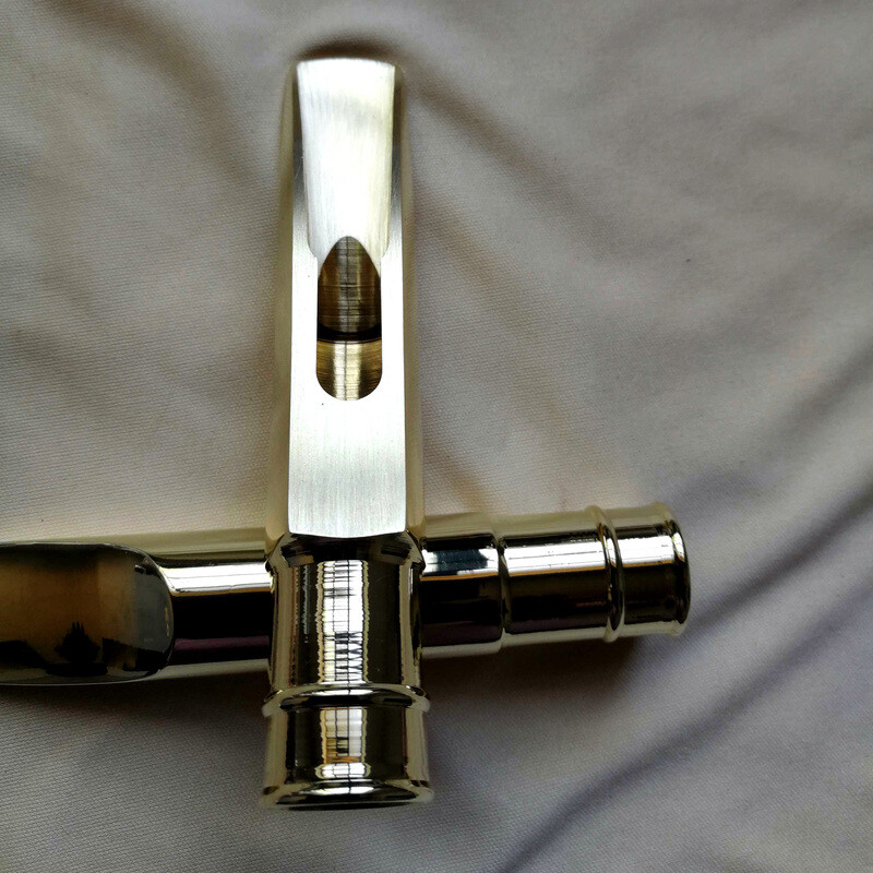 Excellent Polished Copper Alto/Tenor Saxophone Mouthpiece Size 5-9 w/Ligature US