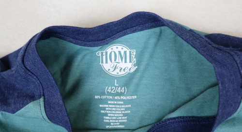 HOME FREE - MEN'S OHIO HEART OF IT ALL LONG SLEEVE RAGLAN T-SHIRT - SIZE L 42/44 - 第 5/9 張圖片