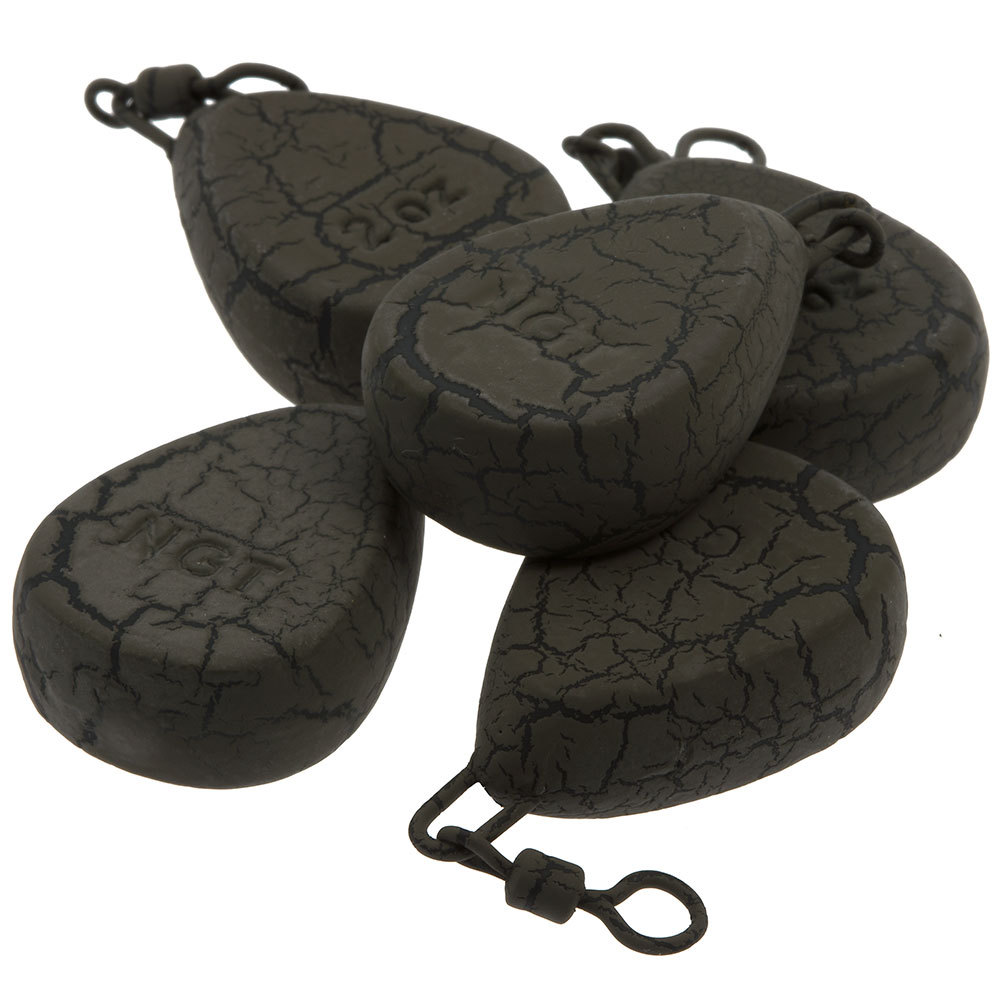 Fishing Lead Weights Flat Pear Casting Leads 1.5oz 2oz 2.5oz 3oz Carp