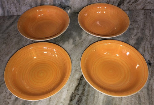 Royal Norfolk 7 1/2" Bowls Soup Cereal Set Of 4 Yellow/Orange(New)RARE-SHIP24HRS - Picture 5 of 12