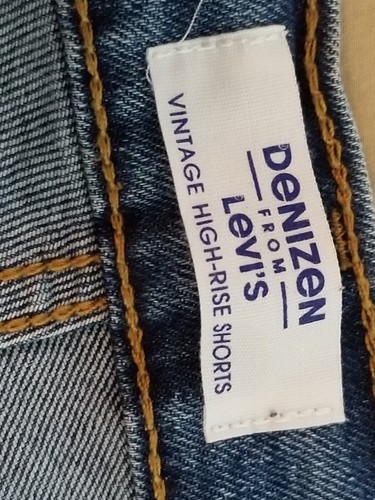 Denizen Levi's Shorts Women Size 12 Blue Denim Cut Off Vintage High Rise #165 - Picture 5 of 11