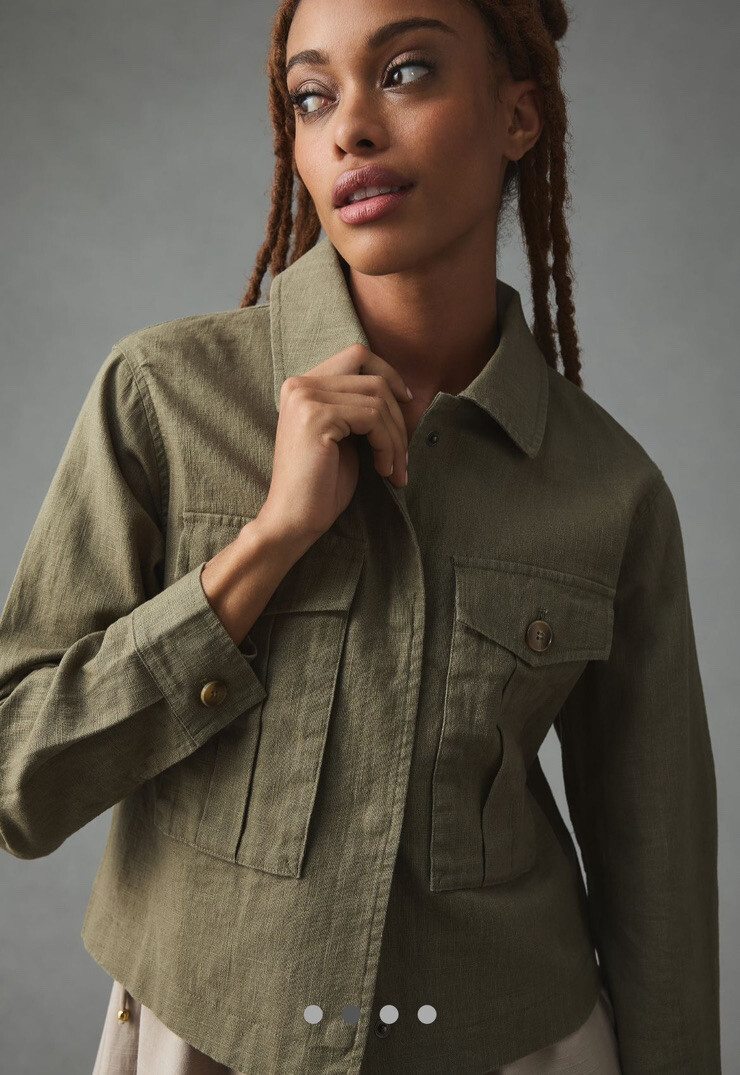 Anthropologie x DOLAN Utility Jacket-Moss-NWT | eBay
