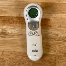 Braun NTF3000 White Handheld Kid Digital Display No Touch  Forehead Thermometer