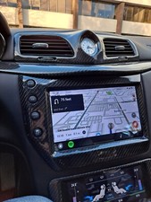 Maserati Granturismo Carbon Fiber Clock Ac Bezel With Replacement Flaps