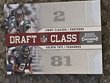 2010 PLAYOFF CONTENDERS - DRAFT CLASS - JIMMY CLAUSEN / GOLDEN TATE ROOKIES #9