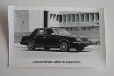 CHRYSLER LeBARON 4 DOORS 1985 Official Press photo - Canada - ST501000318