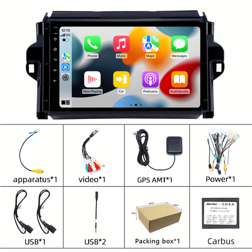 Wireless Carplay 4-64G Android13 For Toyota Fortuner 2015-20Car Stereo Radio GPS - Picture 2 of 19