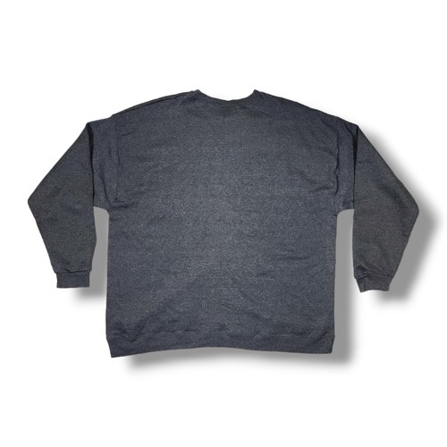 Vintage Y2K Hanes Blank Gray Crewneck Pullover Sweatshirt Men's Size 2XL 2001 - Picture 2 of 14