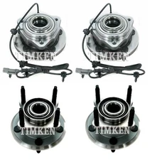 Front and Rear Wheel Bearing & Hub Assy Kit Timken For Jeep Grand Cherokee RWD