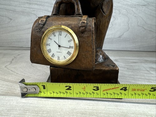 Maletín de madera con RELOJ AVELLANA CASA 10" hecho a mano Inglaterra ¡RARO! - Imagen 15 de 16