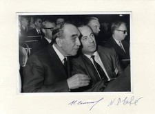 CHEMIST Nikolay Semyonoy autograph, Nobel Prize 1956, signed card