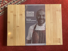simon rimmer bamboo chopping board schneidbrett bambus NEU