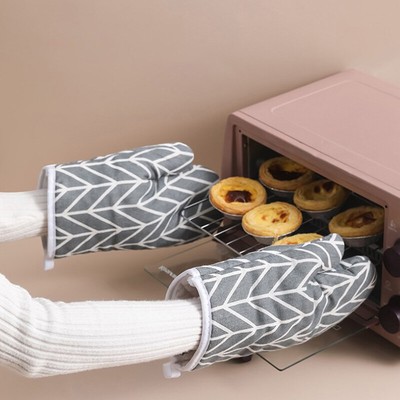1Pcs Thickened Heat Resistant Gloves Oven Microwave Steamer Heat Resistan#lk
