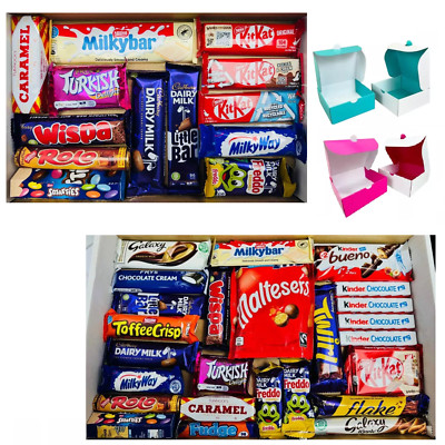 Verschiedene Schokoriegel Geschenkkorb Cadbury Kit Kat Nestle alle Anlässe Valentinstag