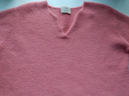 Spirit of the Andes Cropped Pullover rosa 100% Alpaka Gr. L 3/4 Ärmel - Bild 7 von 8