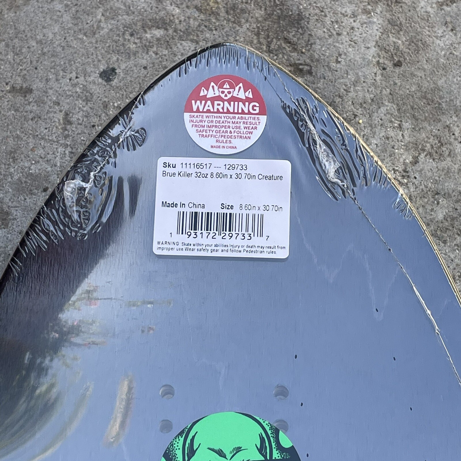 Creature Skateboard Deck Brue Killer 32oz 8.6" x 30.7"