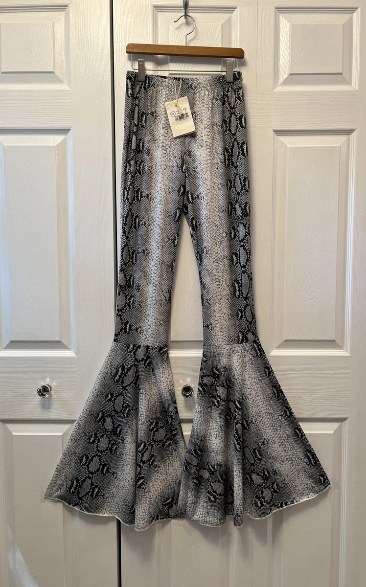 Printed bell bottom leggings cheap