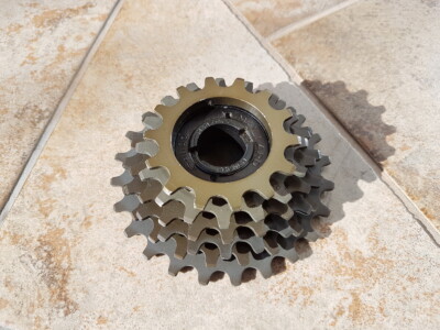 vintage MAILLARD course 6 speed freewheel, 14-24T, ALLOY cogs, Eroica, NEW !