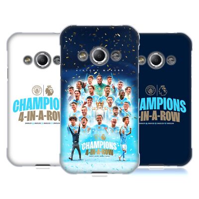 MAN CITY FC 2024 PREMIER LEAGUE CHAMPIONS SOFT GEL CASE FOR SAMSUNG PHONES 4