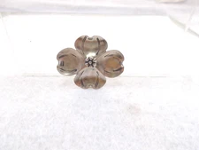 VTG Sterling Silver Dogwood Flower Brooch Signed Stuart Nye