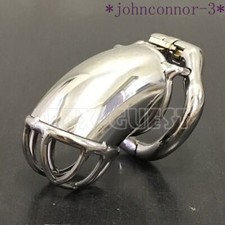 Stainless Steel Male Chastity Device Metal Cage Men Long Lock Belt Restraint 154