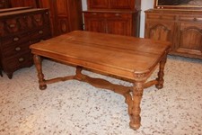 Tavolo rustico allungabile francese della seconda metà del 1800 legno di rovere