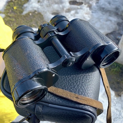 Vintage Soviet USSR Russian Field Binoculars БПЦ4 8x30 KOMZ 1980s Leather Case - Picture 9 of 12