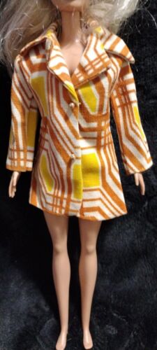 MOD Vintage Barbie Dusty Doll Clone Kurtka i kwiatowy różowy garnitur - Zdjęcie 1 z 12
