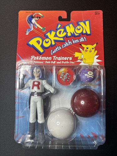 Vintage 1999 Hasbro Pokemon Trainers James and Koffing #105 NOS