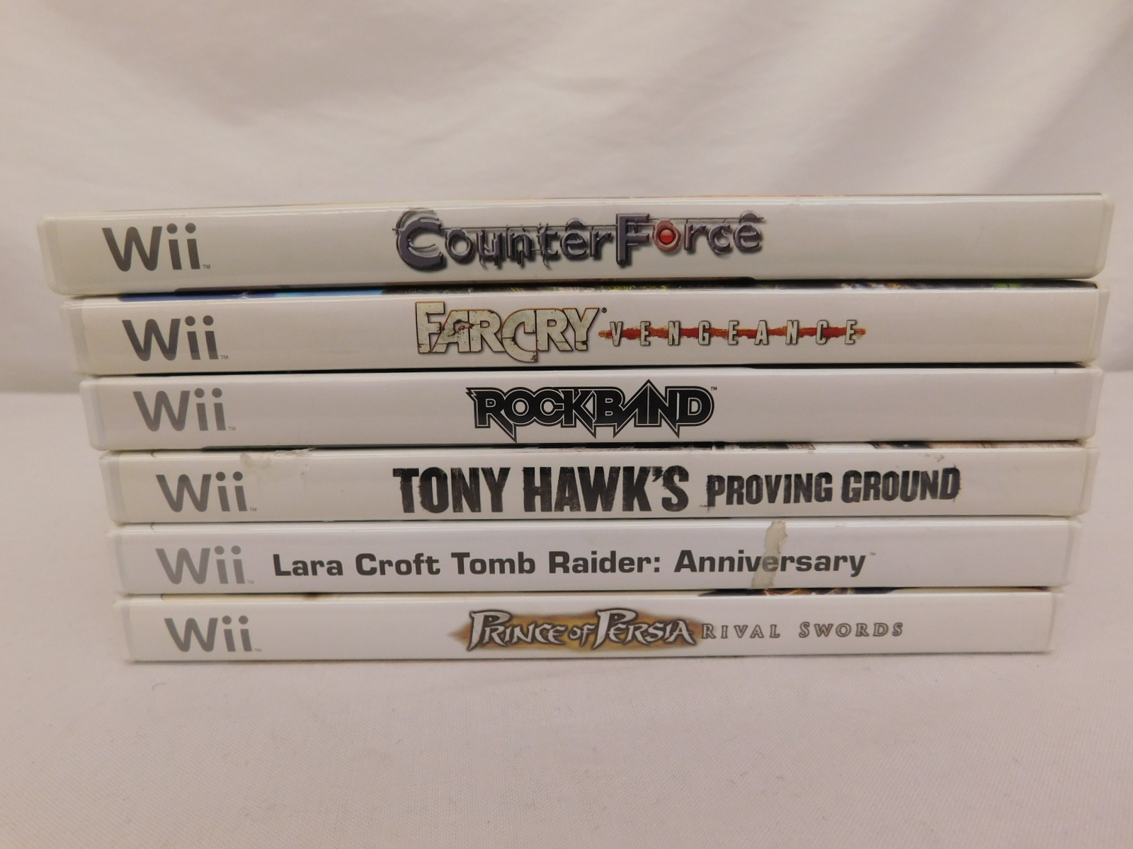 Wii GAMES RATED E10+/T/M17+ ROCK BAND TOMB RAIDER FARCRY PRINCE OF