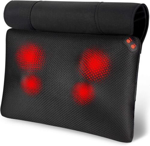 Shiatsu Neck & Back Massager with Deeper Tissue Kneading Shoulder Massage Pillow - Picture 21 of 24