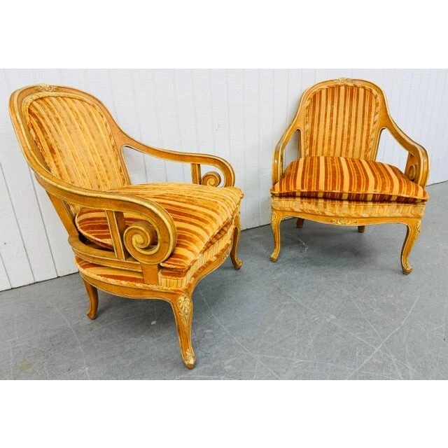 Sillones decorativos vintage estilo francés - Juego de 2 Foto 2 de 4