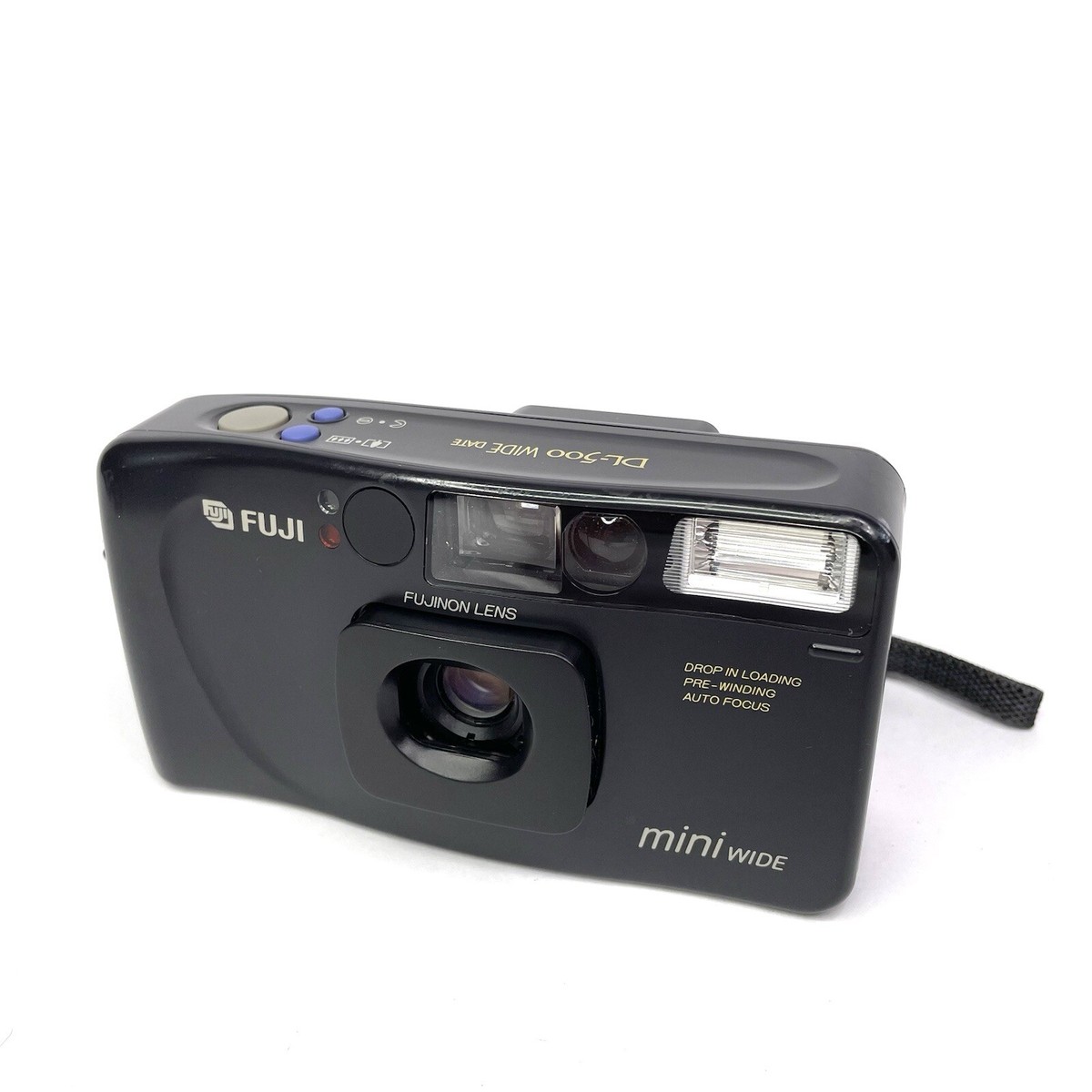 Fuji DL-500 Mini Wide Date 35mm Film Point and Shoot Camera Black