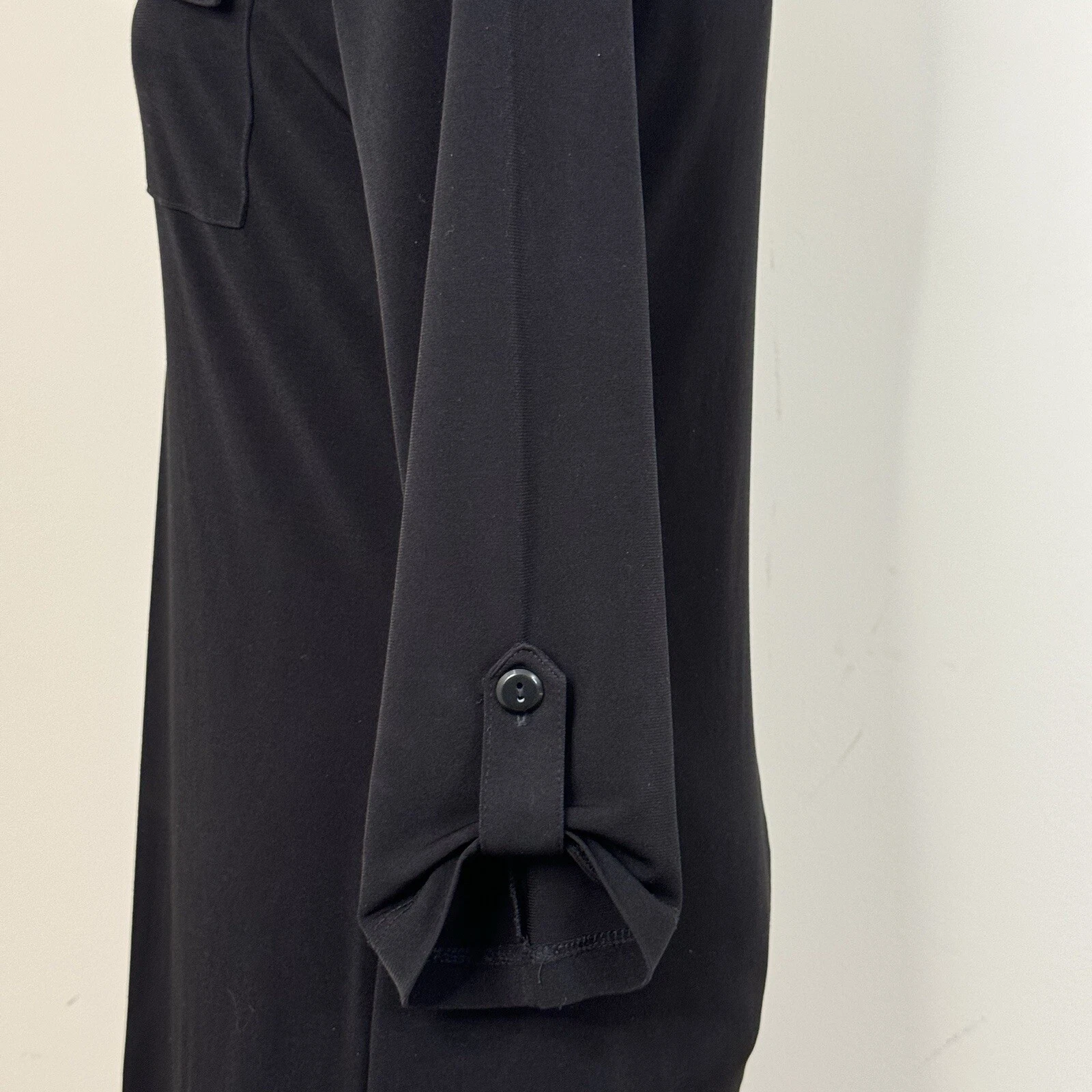 VETEMENTS Abito Saint Tropez West in maglia di maglia taglia 8 nero manica a 3 4