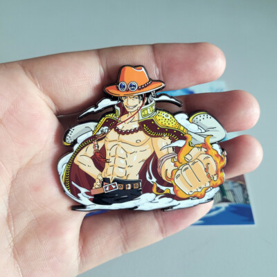 Anime ONE PIECE Portgas·D· Ace Enamel upscale Metal Pin