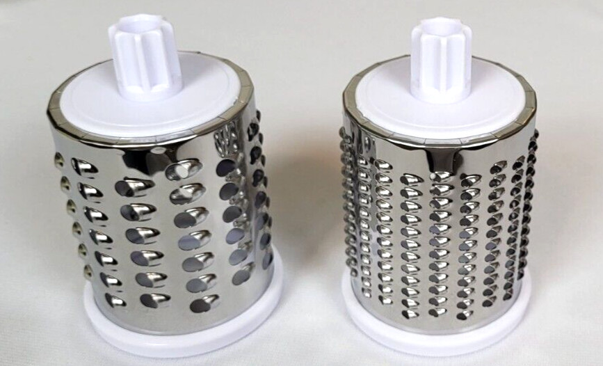 Prepology NEW Yellow Countertop Grater & Slicer 3 Interchangeable Barrels