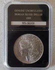 1889-P MORGAN SILVER DOLLAR UNCIRCULATED (CERTIFIED BY PCS STAMPS & COINS)