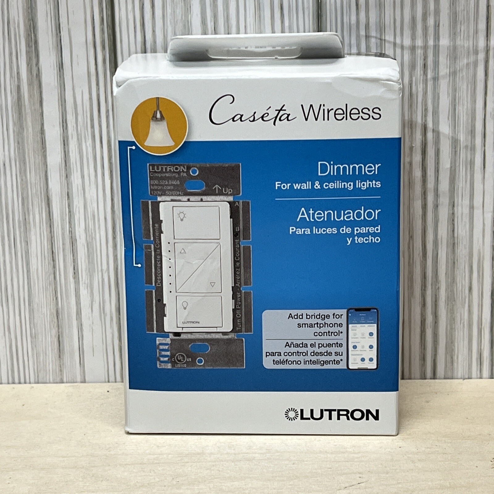 LUTRON CASÉTA WIRELESS DIMMER LOAD CONTROLS, WHITE PD6WCLWH