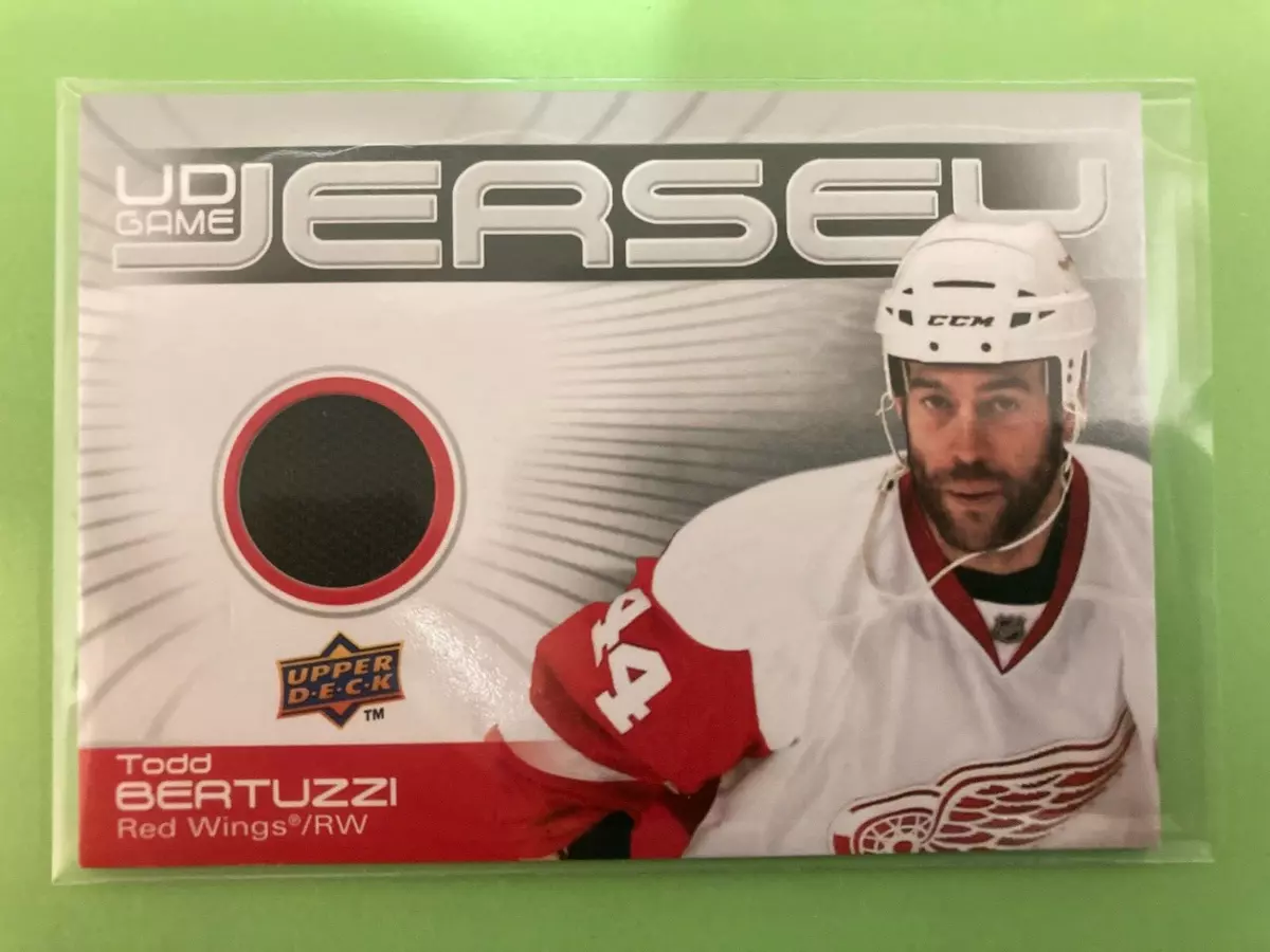 2010 11 Upper Deck Game Jersey GJ TB Todd Bertuzzi Detroit Red