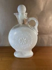 Vintage Milk Glass Jim Beam Whiskey Liquor Bottle Decanter Opalescent