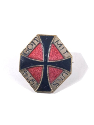 WW1, Patriotic Badge "God With Us 1914" 20mm