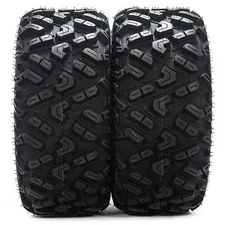2X 25x11-12 ATV Tires 6PR 25x11x12 Rear UTV Tires 25 11 12 Mud All Terrain Tires