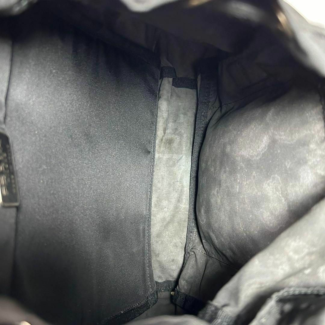 item PRADA backpack drawstring bag black nylon le… - image 2