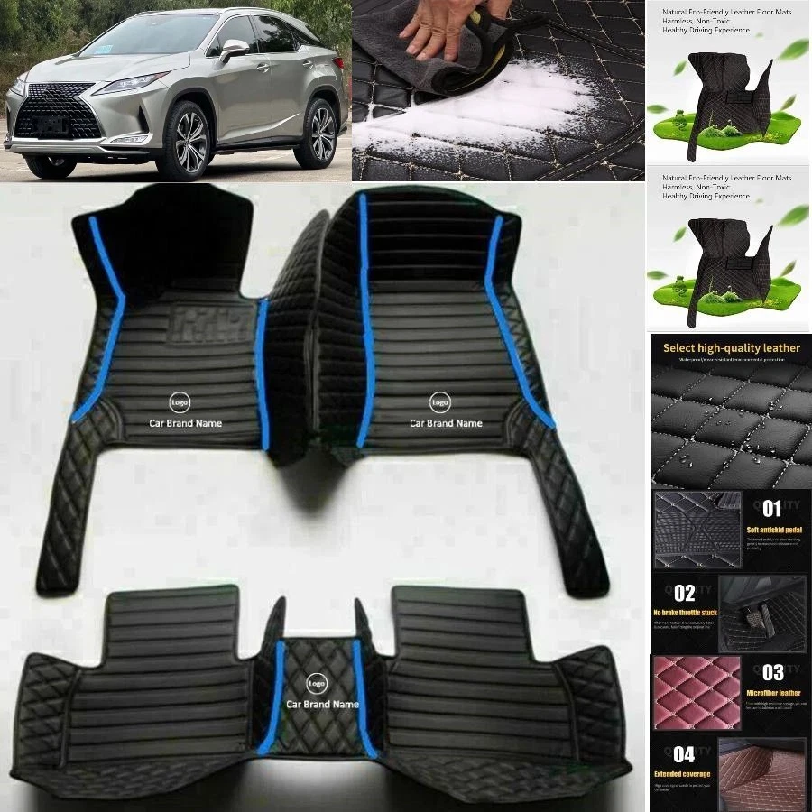 For Lexus RX Car Floor Mats Luxury Waterproof Liners Carpets Cargo Custom Foto 4 de 4