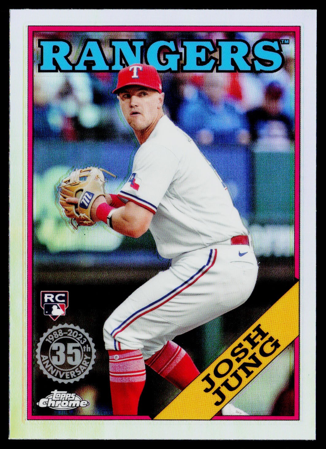 Josh Jung 2023 Topps Chrome Update 88CU-16 1988 35th Anniversary Rangers